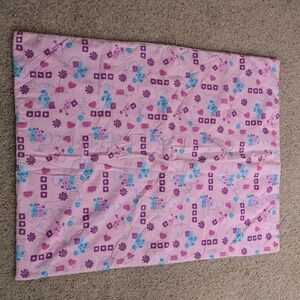 Vintage Blues Clues Magenta‎ Pink Quilted Baby Blanket Hearts Flowers Nick Jr